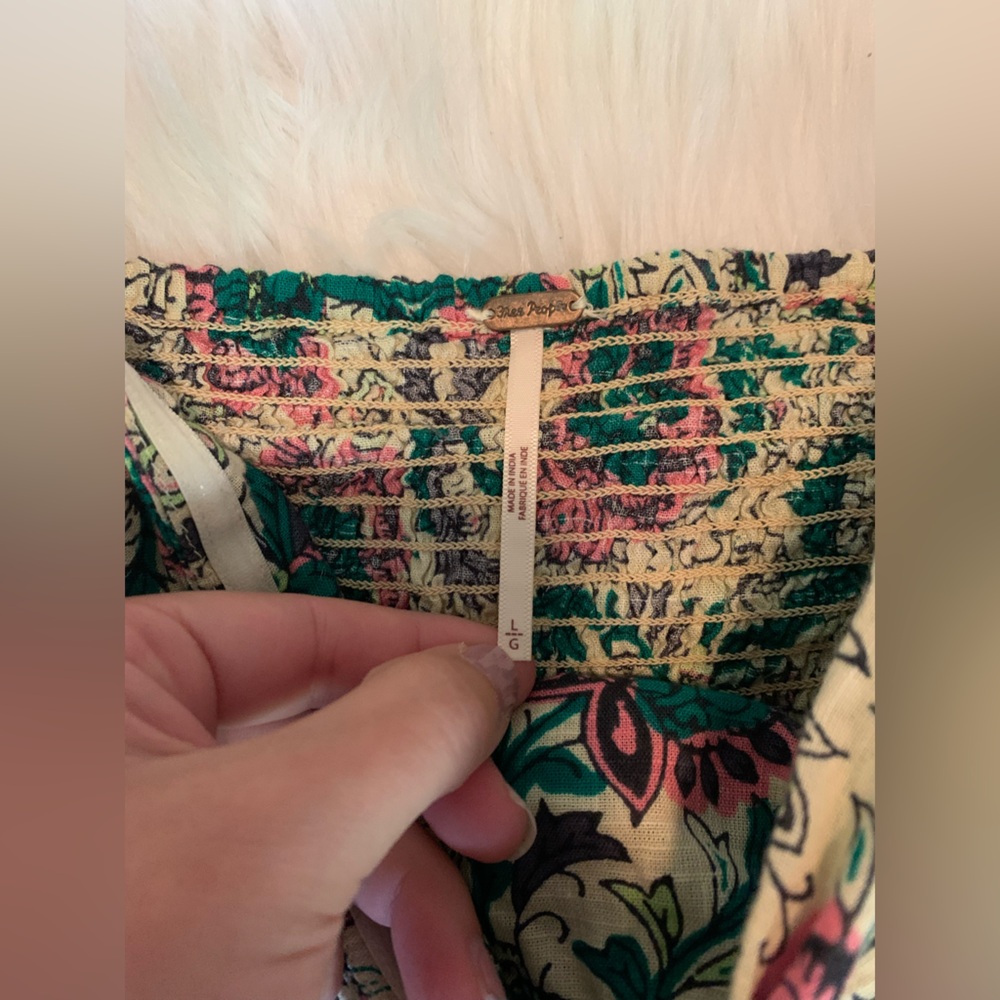Free People One More Time Floral Tube Top - Picture 9 of 13